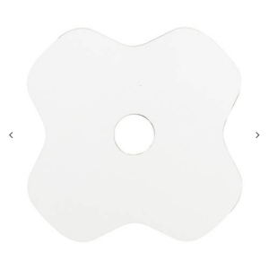 Hardboard ετικέτα ονόματος (8,1 × 8,1 × 0,3 cm, Lucky Clover σχήμα)