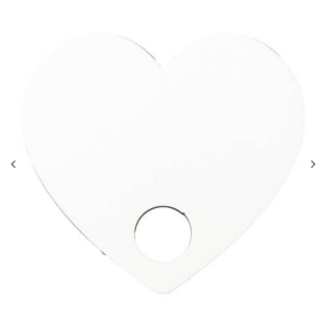 Hardboard Name Tag (5.7*6.2*0.3cm, Heart Shape)