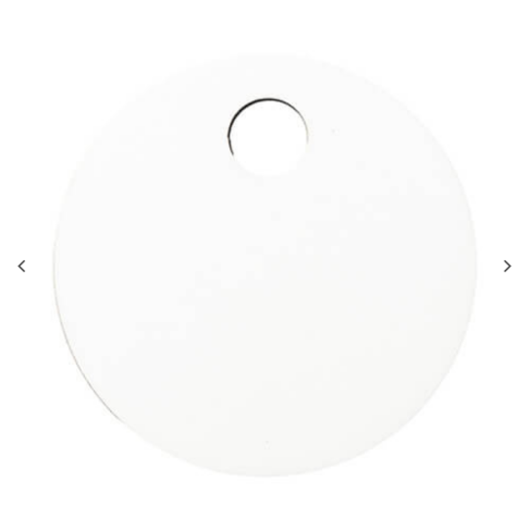 Hardboard ετικέτα ονόματος (φ6,5 × 0,3 cm, στρογγυλό σχήμα)