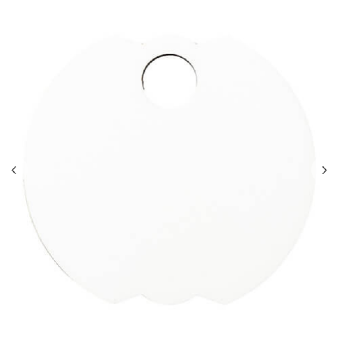 Hardboard ετικέτα ονόματος (φ6,5 × 0,3 cm, Bud σχήμα)
