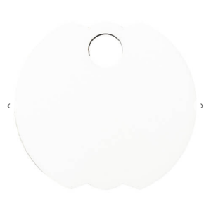Hardboard ετικέτα ονόματος (φ6,5 × 0,3 cm, Bud σχήμα)