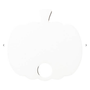 Hardboard ετικέτα ονόματος (6 × 6,2 × 0,3 cm, Pumpkin σχήμα)