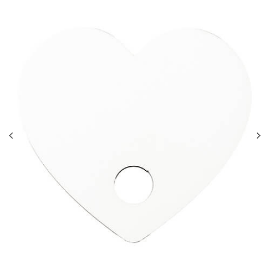 Hardboard Name Tag (7*7.5*0.3cm, Heart Shape)