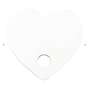 Hardboard Name Tag (7*7.5*0.3cm, Heart Shape)