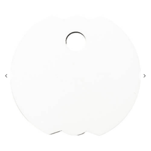 Hardboard ετικέτα ονόματος (φ8 × 0,3 cm, Bud σχήμα)