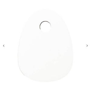 Hardboard ετικέτα ονόματος (6 × 8 × 0,3 cm, Egg σχήμα)