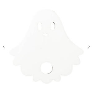 Hardboard ετικέτα ονόματος (7,6 × 7,6 × 0,3 cm, φάντασμα Halloween σχήμα)