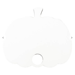 Hardboard ετικέτα ονόματος (6,2 × 7,6 × 0,3 cm, Pumpkin σχήμα)