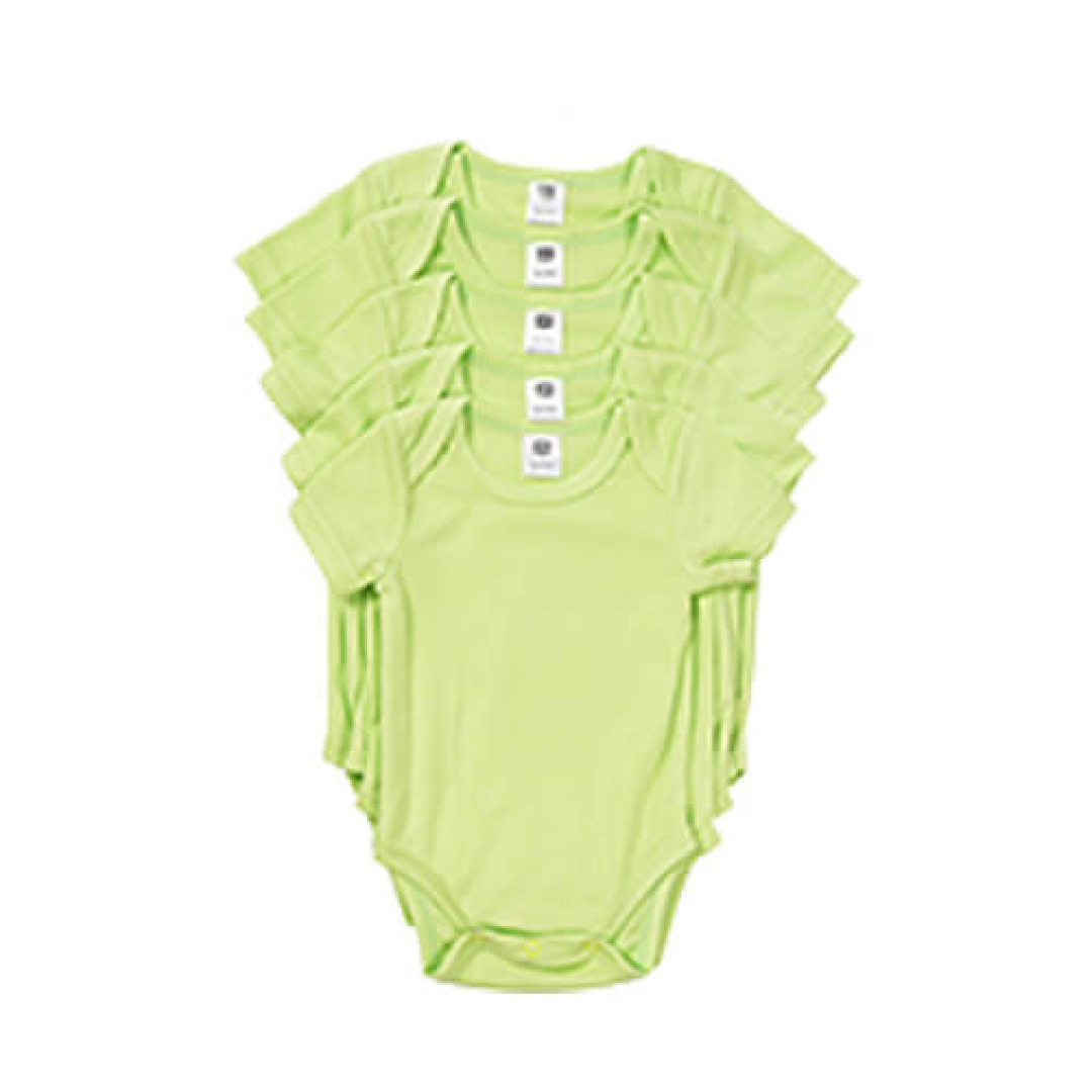 Children's body με short sleeves για sublimation – green μέγεθος M
