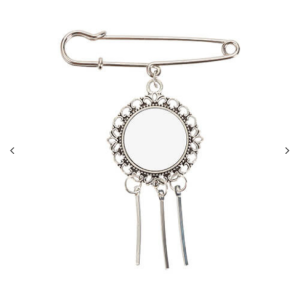 Εξάχνωσης ακίδα Brooch διακοσμητικό με μικρή Strip κρεμαστό διακοσμητικό (στρογγυλό, 5,5 × 7 cm)