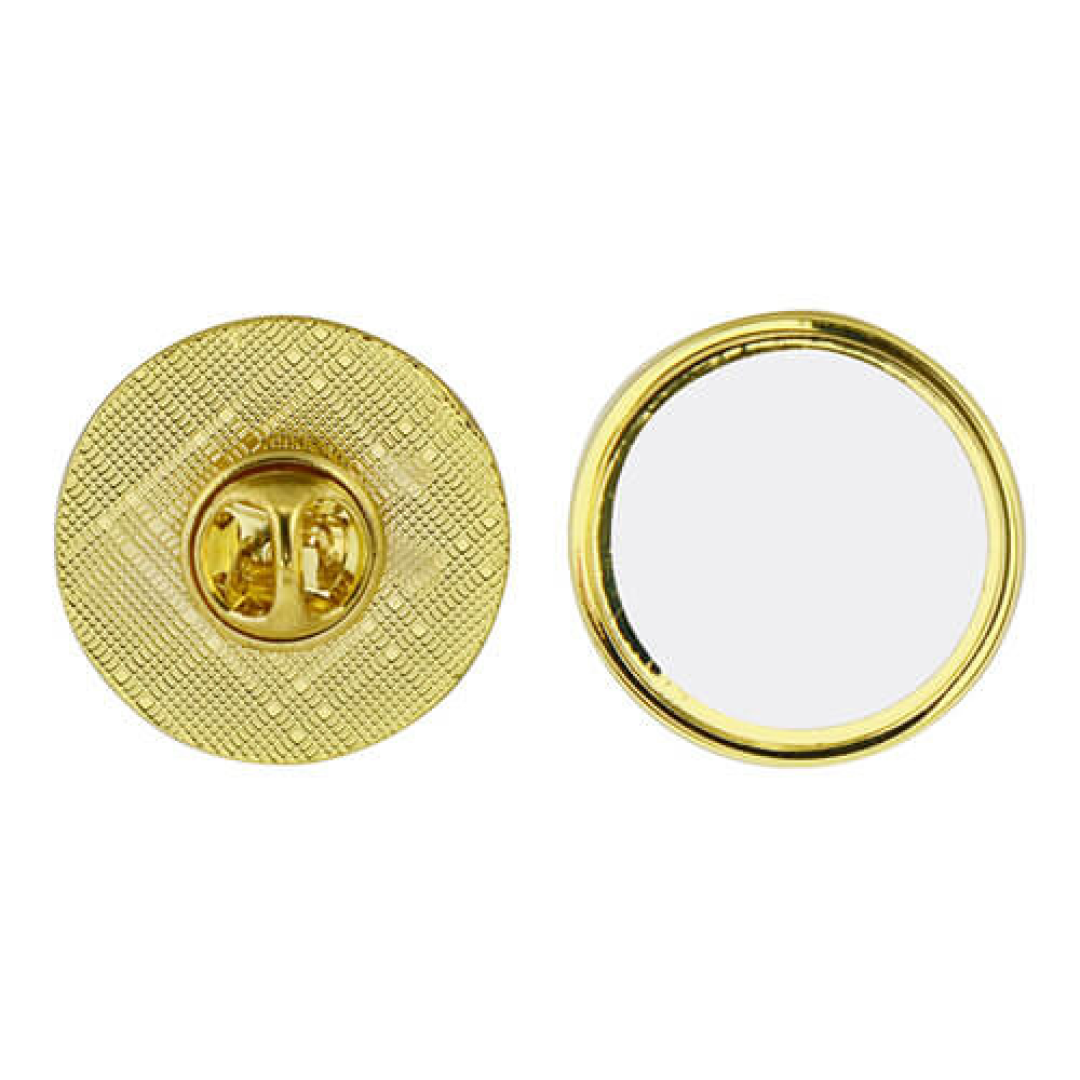 Round χρυσό pins