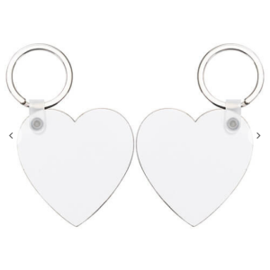 Double-sided MDF μπρελόκ για sublimation – heart