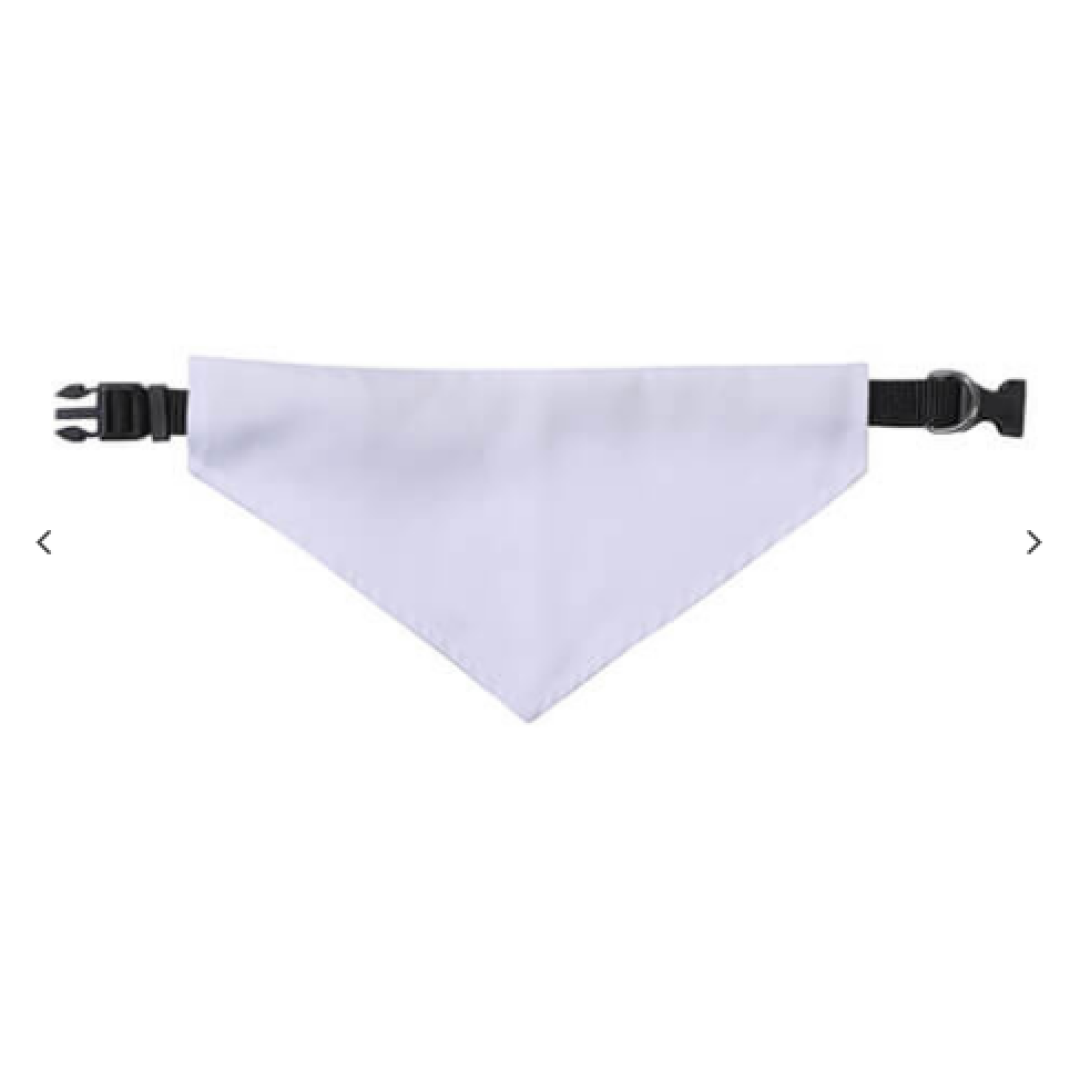 Μαύρο collar με a bandana για sublimation animals μέγεθος XL