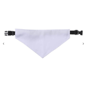 Μαύρο collar με a bandana για sublimation animals μέγεθος XL