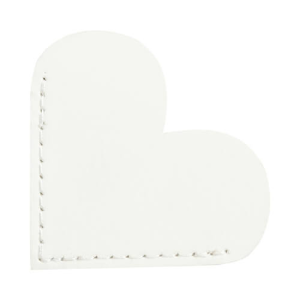 Εξάχνωσης PU δέρμα Bookmark (5,1 × 5,1 × 0,1 cm, λευκό)