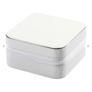 Εξάχνωσης PU Jewelry κουτί withinsert (10 × 10 × 5 cm, λευκό)