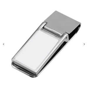 Rectangular cash clip 2,2 x 6 cm