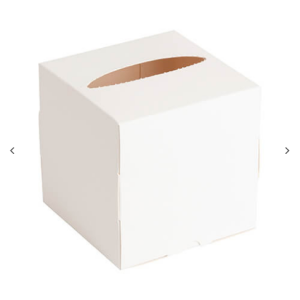 Εξάχνωσης Tissue κουτί με μικρή οβάλ Opening (10 × 10 × 10 cm)