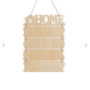 5 τεμάχιο κόντρα πλακέ HOME Hanging τοίχωμα Signs (ορθογώνιο)