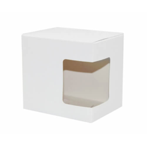 Πολυεστέρας coated cardboard κουτί για κούπα 330 ml με παράθυρο