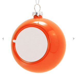 Χριστουγεννιάτικο δέντρο bauble Ø 7.8 cm για εκτύπωση εξάχνωσης – shiny ροζ