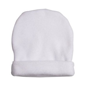 Fleece εξάχνωσης βρεφικό hat – λευκό