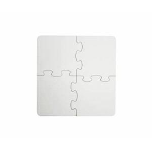 Παζλ MDF μαξιλάρι κούπα 19 x 19 cm 4 στοιχεία Θερμική μεταφορά εξάχνωσης