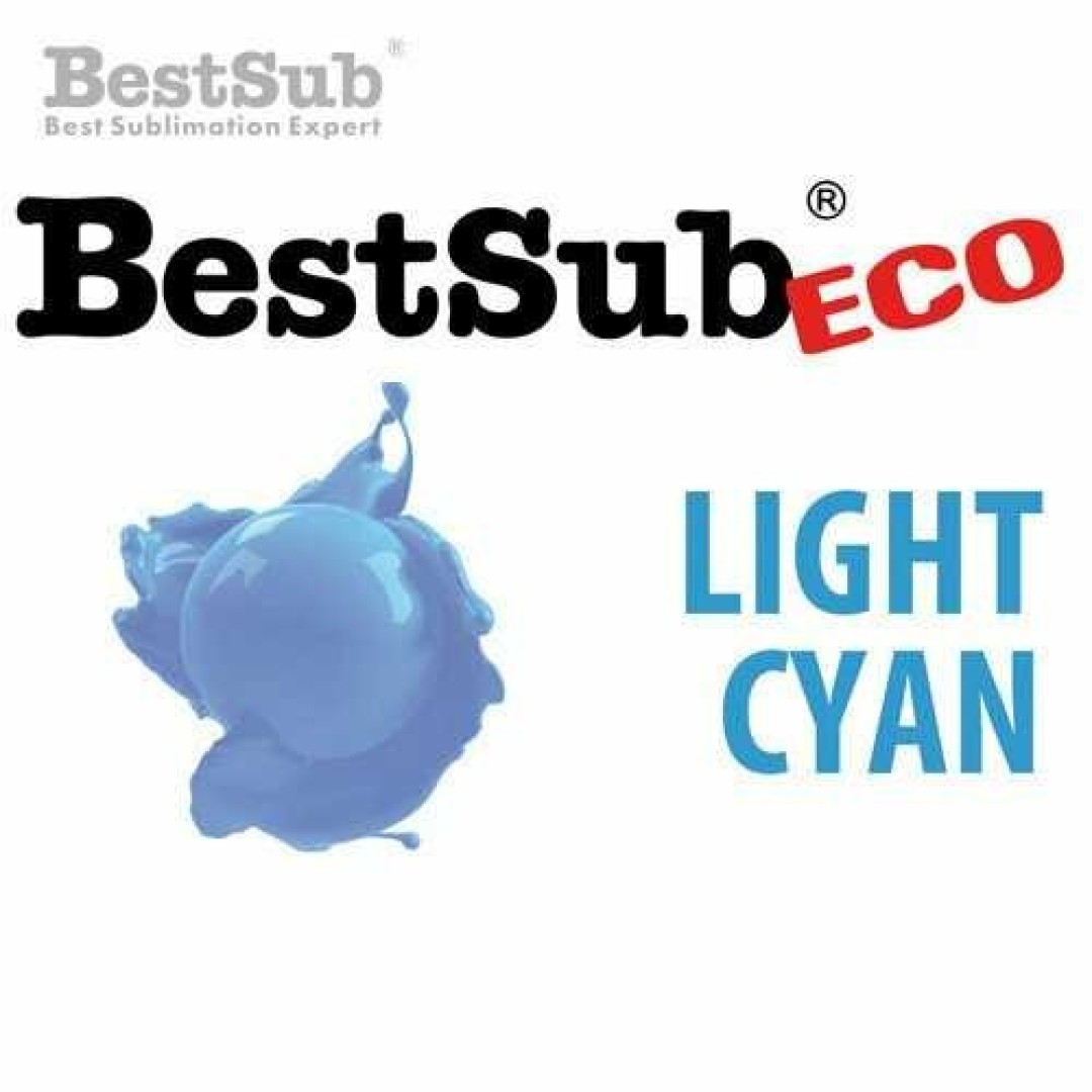 ΜΕΛΑΝΙ SUBLIMATION LIGHT CYAN 100 ml ECO SERIES