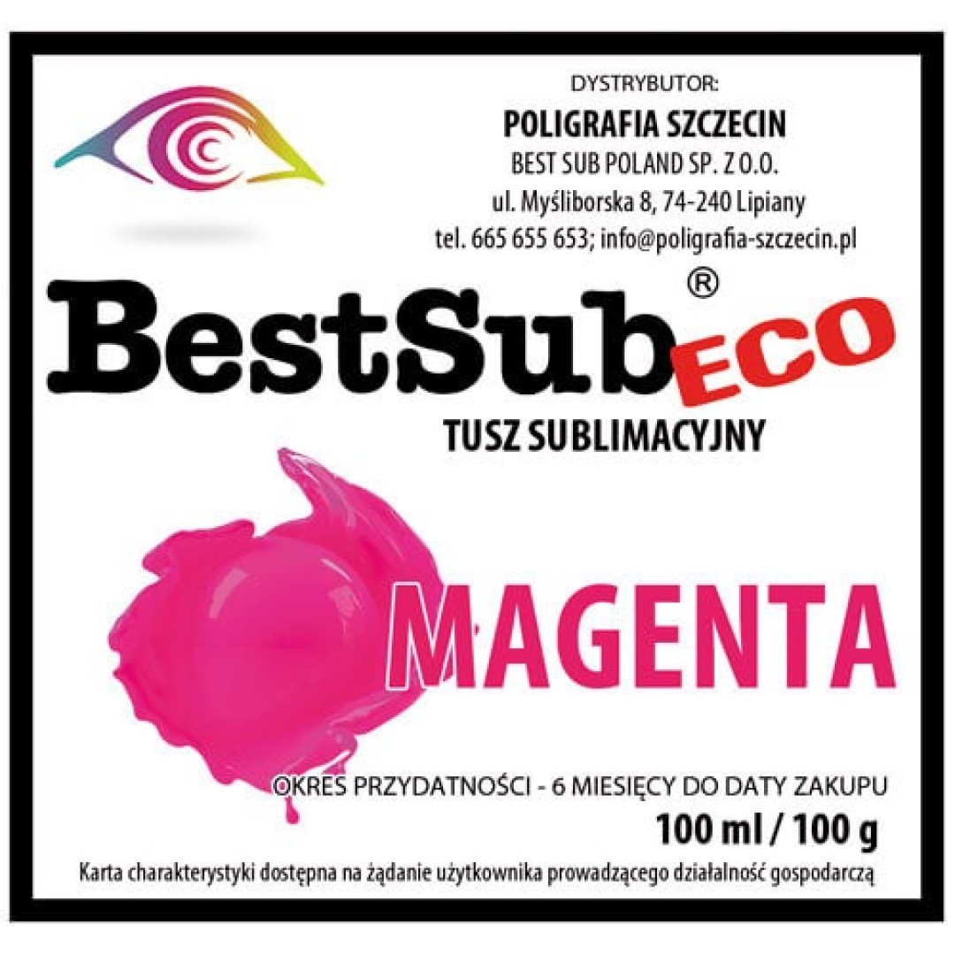 ΜΕΛΑΝΙ SUBLIMATION MAGENDA 100ML ECO SERIES