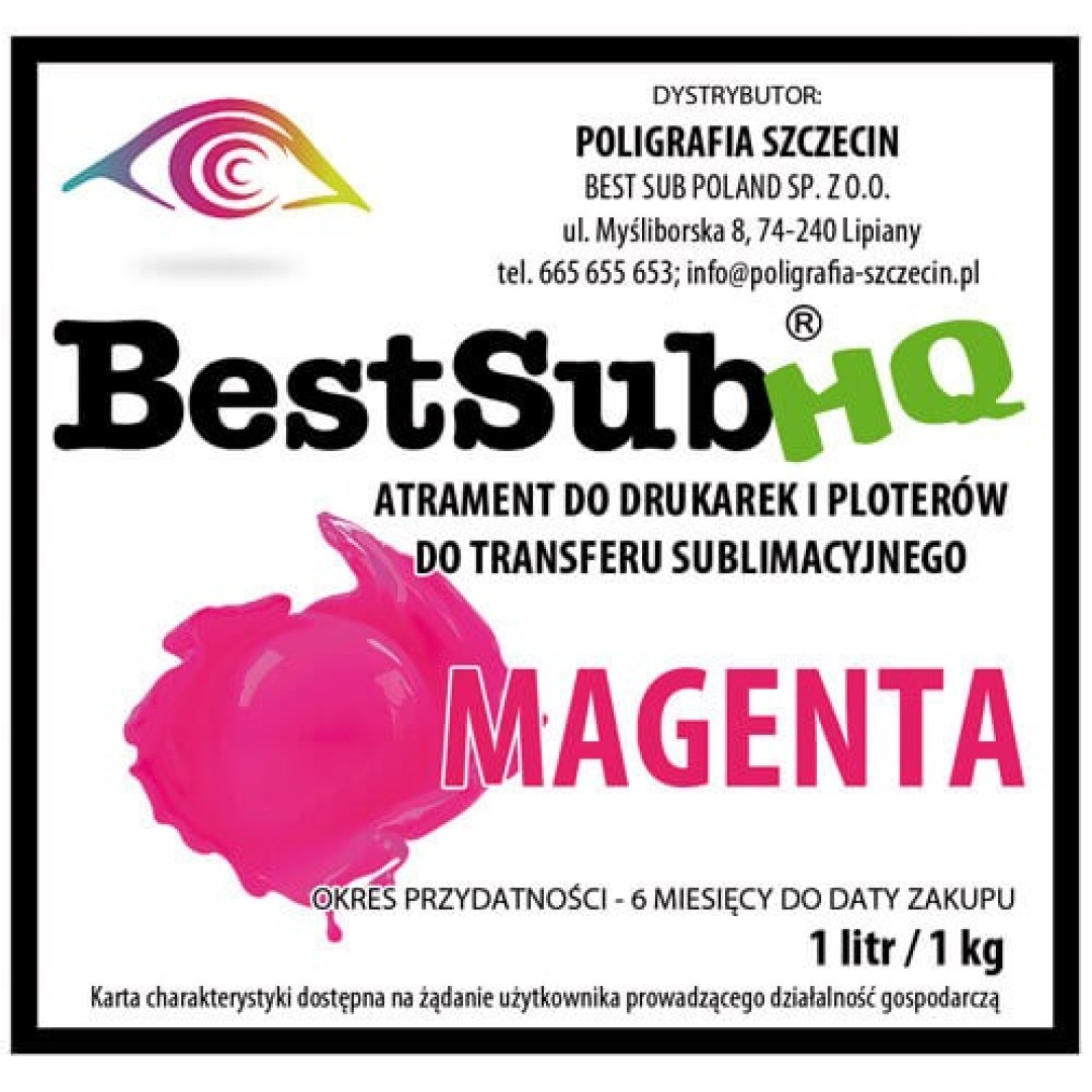ΜΕΛΑΝΙ SUBLIMATION MAGENDA 100ML HQ SERIES