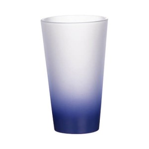 ΓΥΑΛΙΝΟ ΠΟΤΗΡΙ ΜΕ ΜΠΛΕ ΠΑΤΟ - 450ML