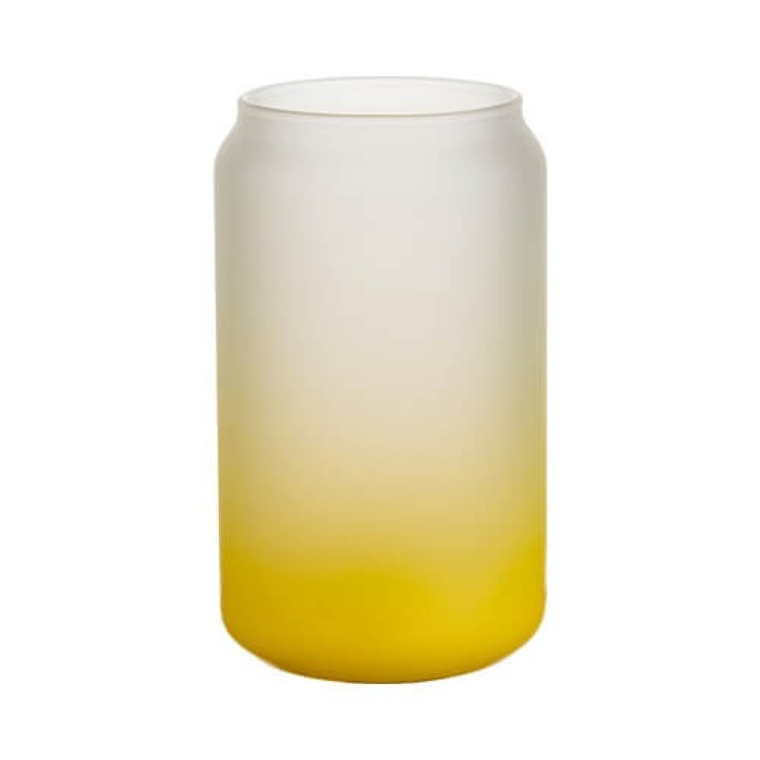 ΓΥΑΛΙΝΟ ΠΟΤΗΡΙ ΜΕ ΚΙΤΡΙΝΟ ΠΑΤΟ  - 400ml