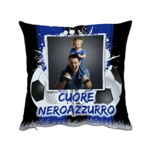 ΔΙΧΡΩΜΟ ΣΑΤΕΝ ΜΑΞΙΛΑΡΙ 38X38CM BLUE BALL