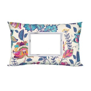 ΔΙΧΡΩΜΟ ΣΑΤΕΝ ΜΑΞΙΛΑΡΙ 70X40CM FLOREAL