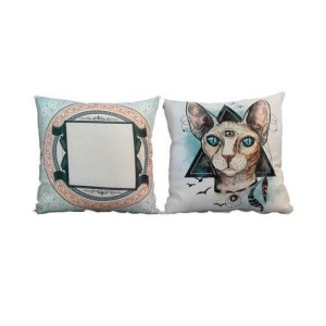 ΔΙΧΡΩΜΟ ΣΑΤΕΝ ΜΑΞΙΛΑΡΙ 38X38CM CAT