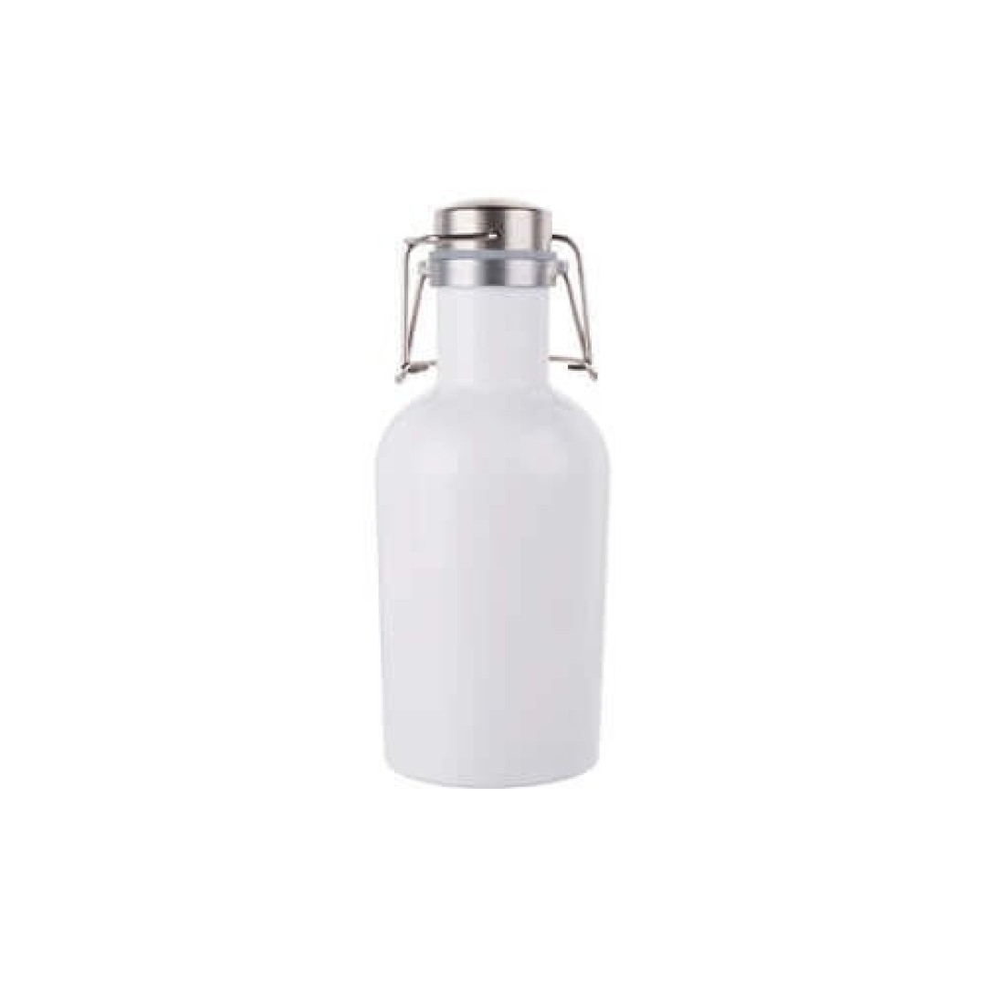 ΜΕΤΑΛΛΙΚΟ ΜΠΟΥΚΑΛΙ 1000ML  ΛΕΥΚΟ