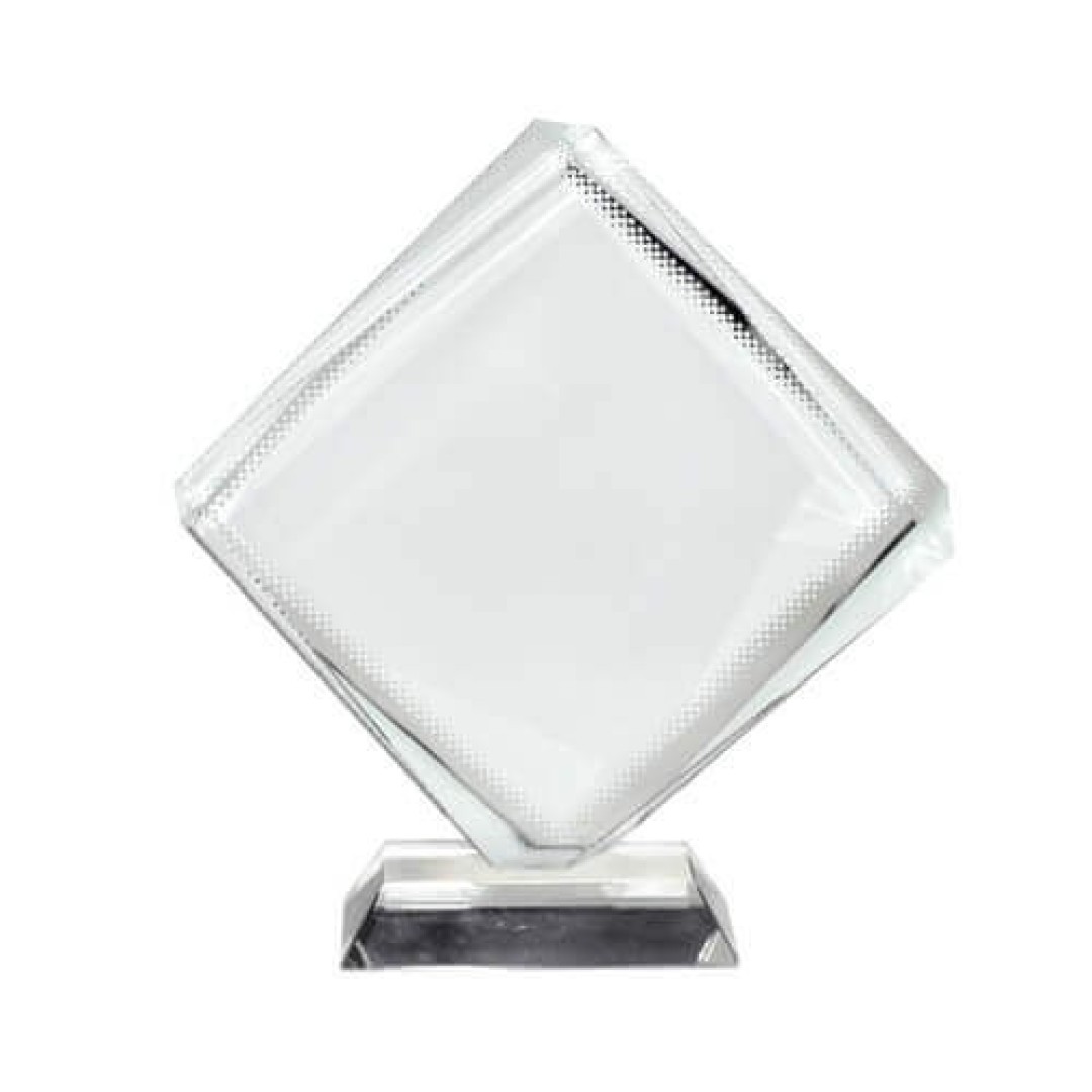 ΚΡΥΣΤΑΛΛΟ ΜΕ ΒΑΣΗ ΡΟΜΒΟΣ 12,5Χ12,5CM