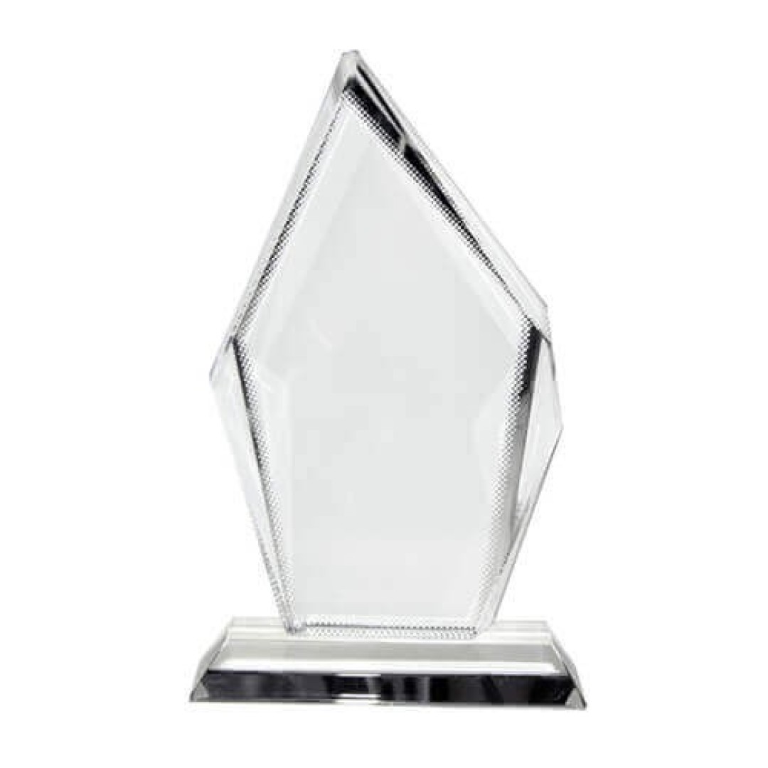 ΚΡΥΣΤΑΛΛΟ ΜΕ ΒΑΣΗ ΤΡΟΠΑΙΟ 10Χ16,5CM