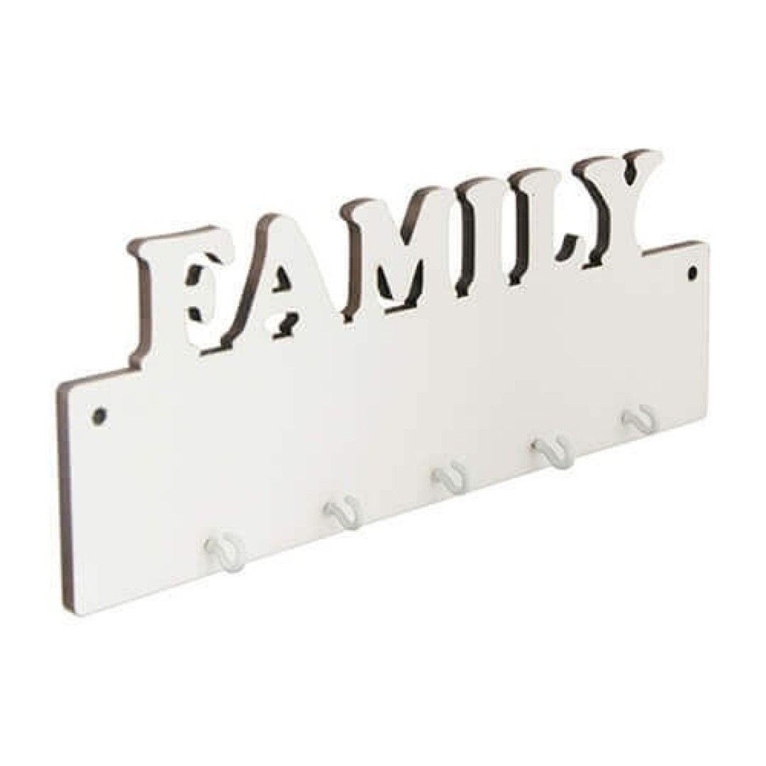 MDF ΚΡΕΜΑΣΤΡΑ ΚΛΕΙΔΙΩΝ FAMILY 27,5X10CM
