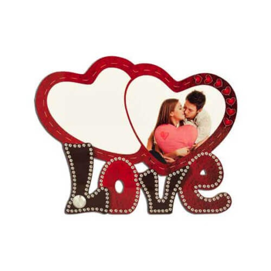 MDF ΚΟΡΝΙΖΑ ΜΕ ΒΑΣΗ ΔΥΟ ΚΑΡΔΙΕΣ 17,3X13,7CM