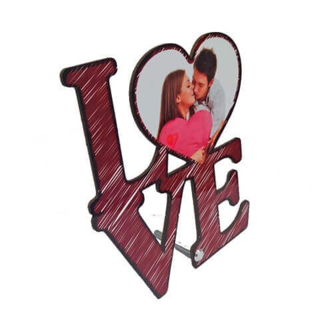 MDF ΚΟΡΝΙΖΑ ΜΕ ΒΑΣΗ LOVE 17,6X20CM