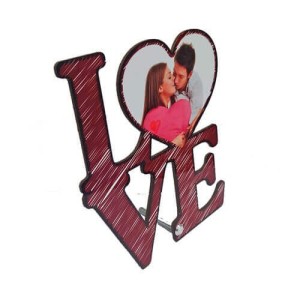 MDF ΚΟΡΝΙΖΑ ΜΕ ΒΑΣΗ LOVE 17,6X20CM