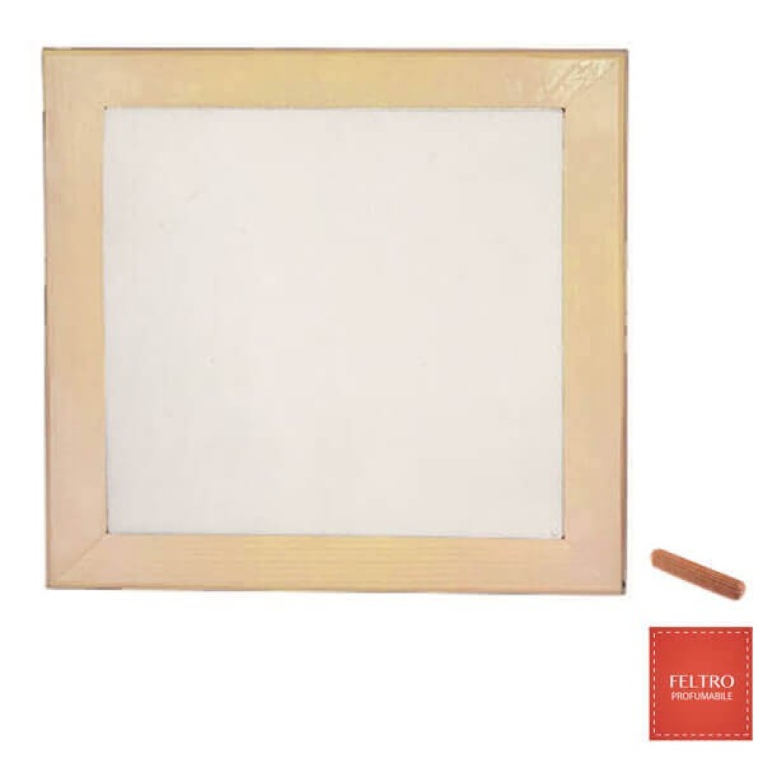 ΞΥΛΙΝΗ ΚΟΡΝΙΖΑ 20Χ20CM ΚΑΦΕ