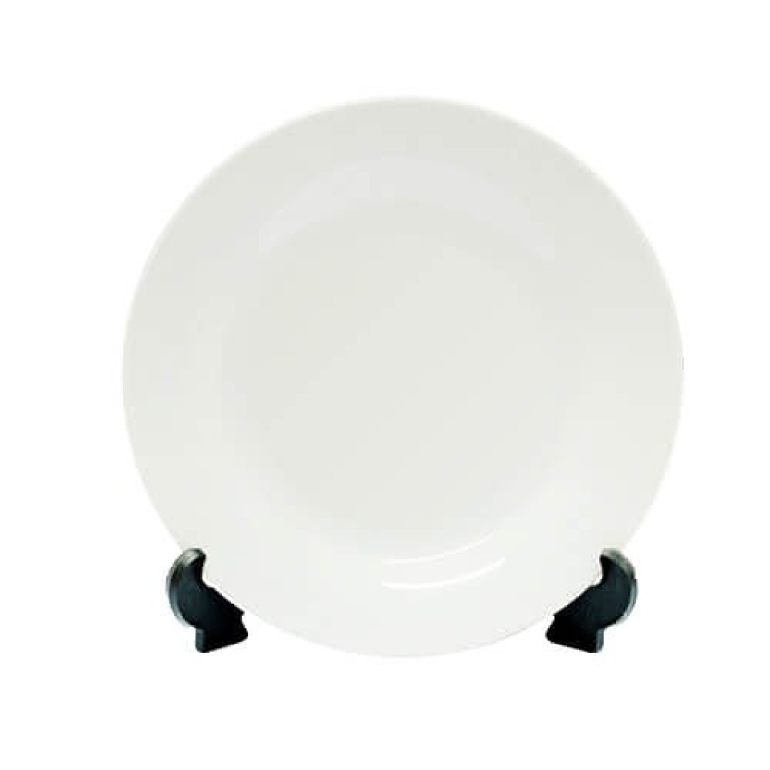 ΠΙΑΤΟ 18CM ΛΕΥΚΟ ΜΕ ΒΑΣΗ