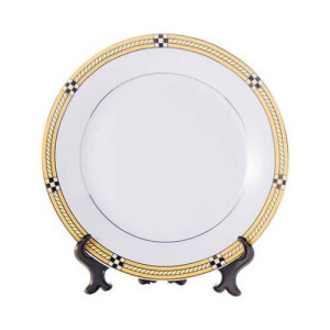 ΠΙΑΤΟ 20,5CM ΧΡΥΣΟ ΣΧΕΔΙΟ ΜΕ ΒΑΣΗ