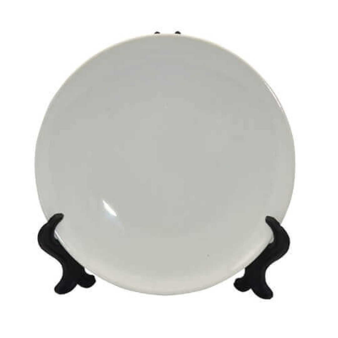 ΠΙΑΤΟ 15,5CM ΛΕΥΚΟ ΜΕΓΑΛΗ ΕΚΤΥΠΩΣΗ ΜΕ ΒΑΣΗ