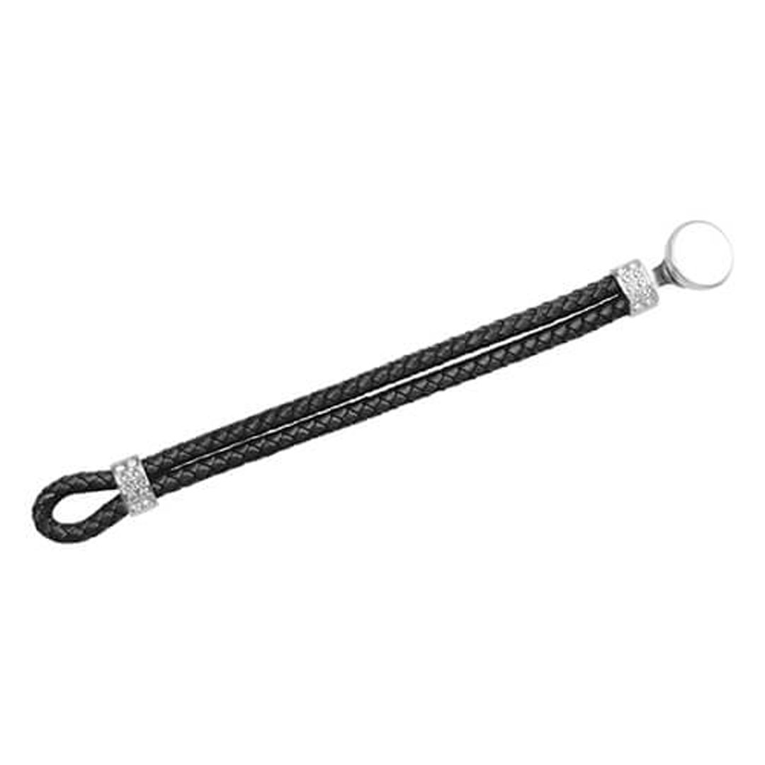 ΔΕΡΜΑΤΙΝΟ ΠΛΕΧΤΟ ΒΡΑΧΙΟΛΙ - ΜΑΥΡΟ