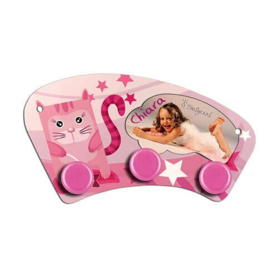 MDF ΚΡΕΜΑΣΤΡΑ ΡΟΖ ΚΥΚΛΟΙ 19,5X11CM